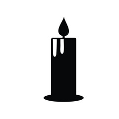 Sticker - candle logo icon