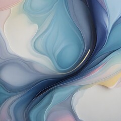 Fototapete - Pastel abstract background with blue and white swirls.