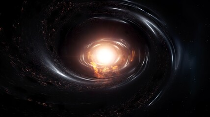 Wall Mural - a nice astronomical shot of a black hole