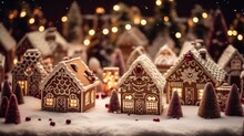 Magical Christmas Village Of Ginger Cookies And Sweets