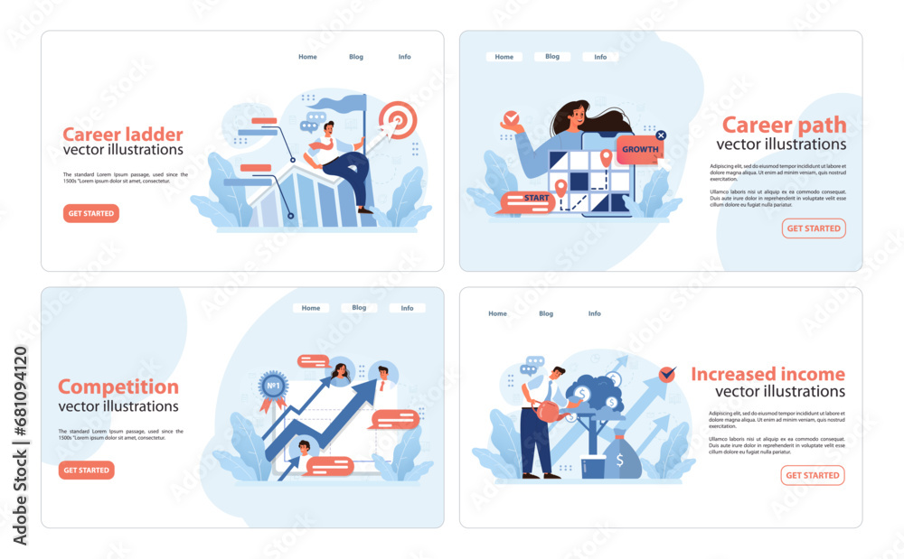 Comprehensive Career Advancement pack featuring career ladder, path ...