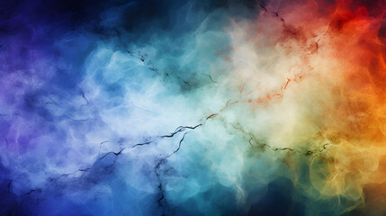 Wall Mural - colored background with smoke