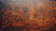 Rusted steel plate table background with torrential rain