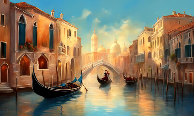 Wall Mural - Venice, gondola