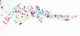 Fototapeta  - Rainbow Confetti Trendy Vector Wallpaper. Holiday