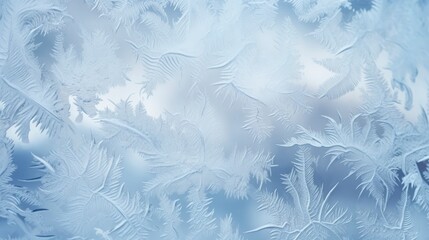 Naklejka na meble Beautiful elegant frosty patterns background, from side to center