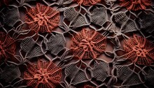 A Delicate Masterpiece: A Close-Up Of A Intricate Crocheted Doily