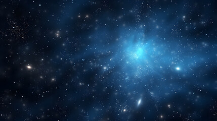 dark blue space background with many details of space, such a stars, nebulae, constellations and pla
