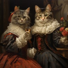 ビクトリア朝の猫好き女性 無料画像 - Public Domain Pictures