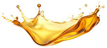 Golden Oil Splash Cut Out