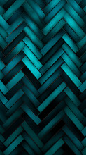 A Zigzag Pattern With Chevrons In Shades Of Teal And Black