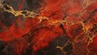 © dwoow - Red and black marble background, stone surface