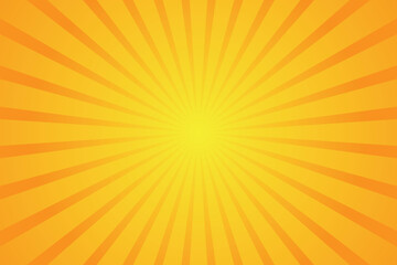 Wall Mural - Sunburst vector illustration with a radiant background, conveying a retro and vintage