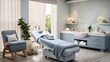 © lander - Refresh and renew with a professional spa treatment setup with elegant massage table. Generative AI