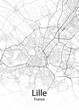Lille France minimalist map