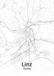Linz Austria minimalist map