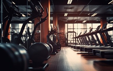 Canvas Print - Interior design of a modern gym