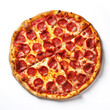 © shobakhul - Tasty margherita pizza against a white background