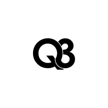 q3 lettering initial monogram logo design