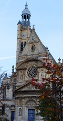 Wall Mural - Sainte Etienne du Monde catholic church at Place Sainte-Genevieve, Paris.