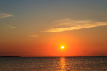 Poster - View of the Indian ocean at sunset in Zanzibar, Tanzania