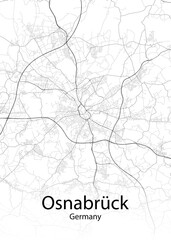 Sticker - Osnabrück Germany minimalist map