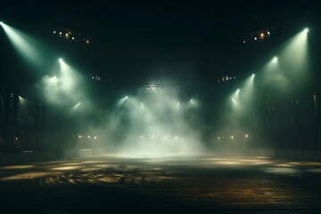 Canvas Print - Stadium arena with concert lights. Background with selective focus and copy space