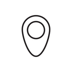 Poster - Location icon vector. Pin symbol flat trendy style illustration on white background..eps