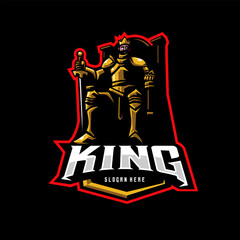 Wall Mural - King mascot logo