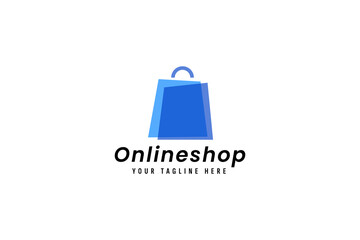 Sticker - online shop logo vector icon illustration