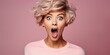 © VALUEINVESTOR - blonde woman with open mouth and short hair, generative AI