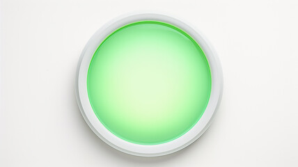 Aufkleber - green light fluorescent button isolated on the background of computer graphics website design