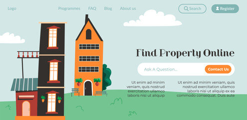 Wall Mural - Find property online, real estate agency website