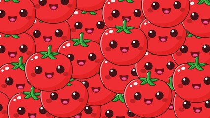 Wall Mural - tomato vegetable illustration desktop background