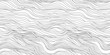 Leinwandbild Motiv Abstract black and white hand drawn wavy line drawing seamless pattern. Modern minimalist fine wave outline background, creative monochrome wallpaper texture print.	
