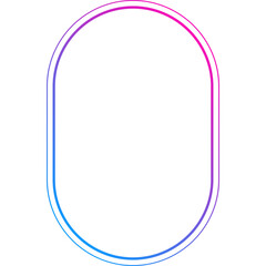 Poster - Gradient Line Shape Frame