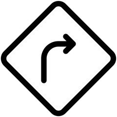 Sticker - turn right