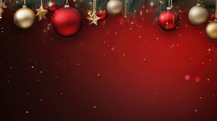 christmas celebration holiday banner template greeting card panorama. generative ai
