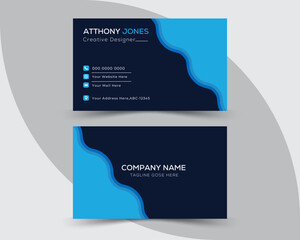 Canvas Print - Creative and simple modern Business Card Design Template. 