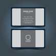 new trendy business card template of 2023 and 2024 vector editable card for business and other uses .