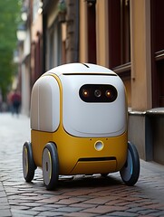 Sticker - Delivery robot UHD wallpaper