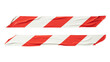 Red and white barricade tape