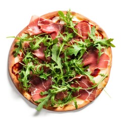 Wall Mural - Pizza w Smoked Beef and Arugula