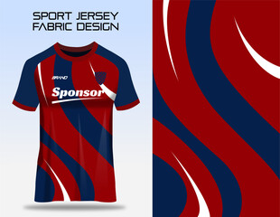 Wall Mural - Sport jersey uniform. Fabric textile pattern Design for soccer football, badminton, volleyball and tennis club