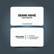 modern ,minimalist ,simple unique, trendy ,white business card template for businessman, photographer, doctor, nurse, hospital and other uses.