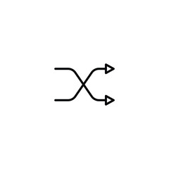 Poster - shuffle icon, shuffle sign vector