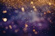 Green and purple glittery lights on blurry background - Christmas Holiday wallpaper - birthday celebration background