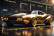 © Kacho - futuristic muscle car, generative AI