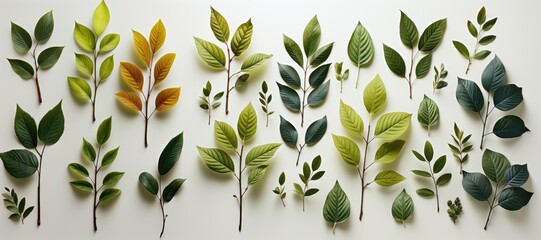 Wall Mural - in a wide-format composition, an abstract background is created by a harmoniously arranged collectio