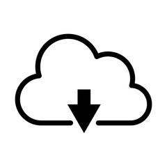 Poster - Download Sign icon vector design illustrator on transparent background